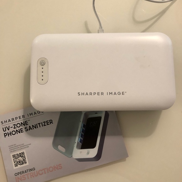 🔥 4 / $20 🔥 ✨ Sharper Image UV-Zone Phone Sanitizer + Charger ✨ - Picture 5 of 6